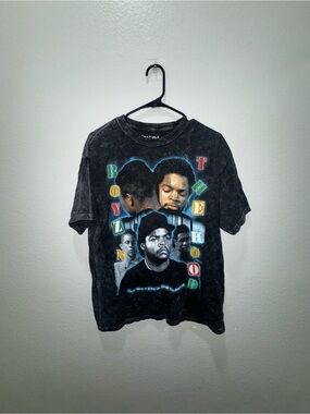 Boyz n the Hood Graphic Tee - Black Vintage Look